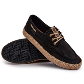 Herren-Schnür-Espadrilles Big Star NN174051 Schwarz 3