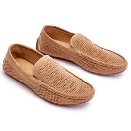 Klassische Wildleder-Loafer für Herren Beige Felixo 1