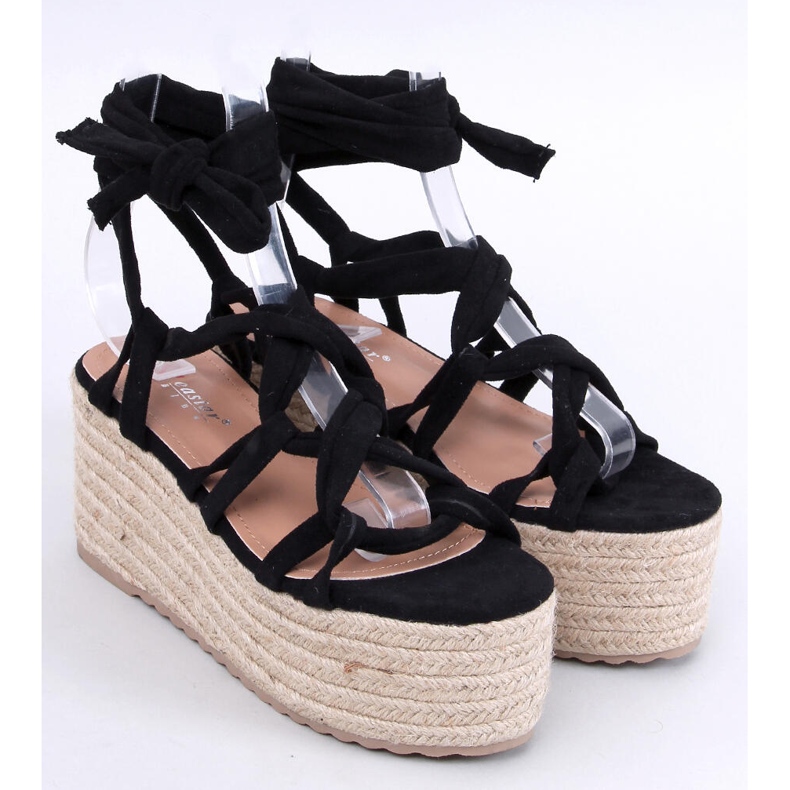 Plateau-Espadrilles von Manon Black schwarz 1