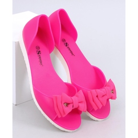 Meliski offene Ballerinas Agathe Fuchsia rosa 1