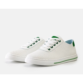 Weiße, perforierte Ruala-Sneaker 1