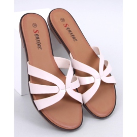 Zarte Damenhausschuhe von Fabrices Beige 1