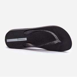 Damen-Flip-Flops mit Glitzerriemen 83386 Ipanema Mesh Chic Plat Fem Schwarz 1