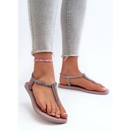 Damen-Flip-Flop-Sandalen mit Glitzer 26914 Ipanema Class Brilha Fem Hellviolett lila 2