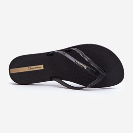Damen-Gummi-Flip-Flops 82067 Ipanema Bossa Fem Schwarz 1
