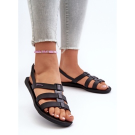 Flache Damensandalen 83516 Ipanema Style Sandal Fem Schwarz 2