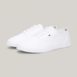 Tommy Hilfiger Canvas-Schnürsneaker W FW0FW07805YBS weiß 1