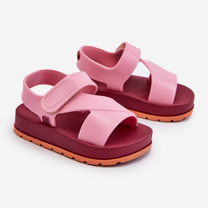 Kinder-Sandalen mit Klettverschluss, duftend, ZAXY LL385001, Rosa 1