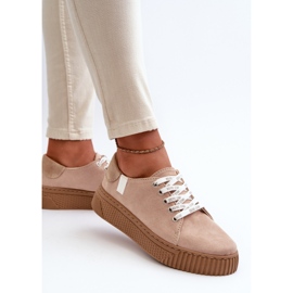 Damen-Sneaker Memory Foam System Big Star NN276002 Dunkelbeige 2