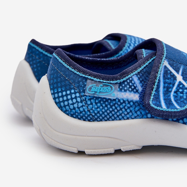 Befado Kinder-Kletthausschuhe 974X312 Blau 2