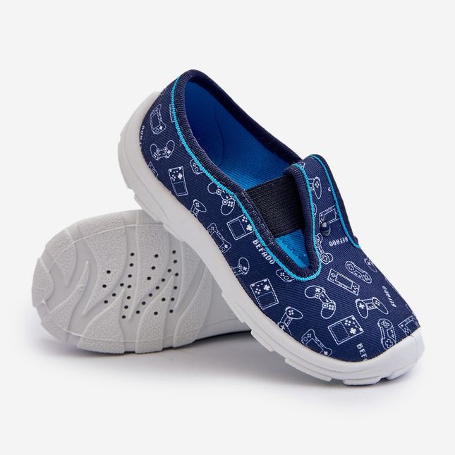 Befado Kinderhausschuhe Hausschuhe Schuhe 975X182 Marineblau 2