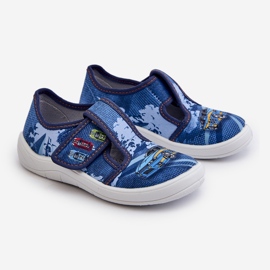 Kinder-Kletthausschuhe Befado 911X022 Blau 1