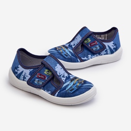 Kinder-Kletthausschuhe Befado 911X022 Blau 2