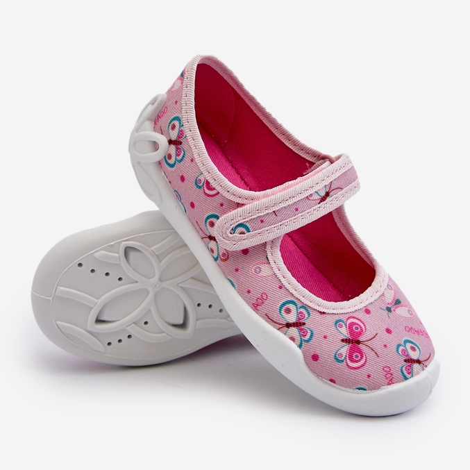 Befado Kinder-Schmetterlings-Ballerina-Hausschuhe, 114 x 523 cm, Rosa 2