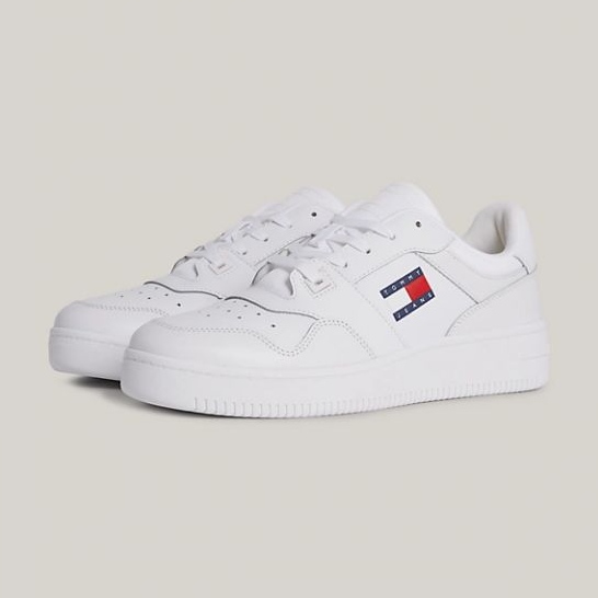 Tommy Hilfiger Retro Basket Ess M Schuhe EM0EM01395YBR weiß 1