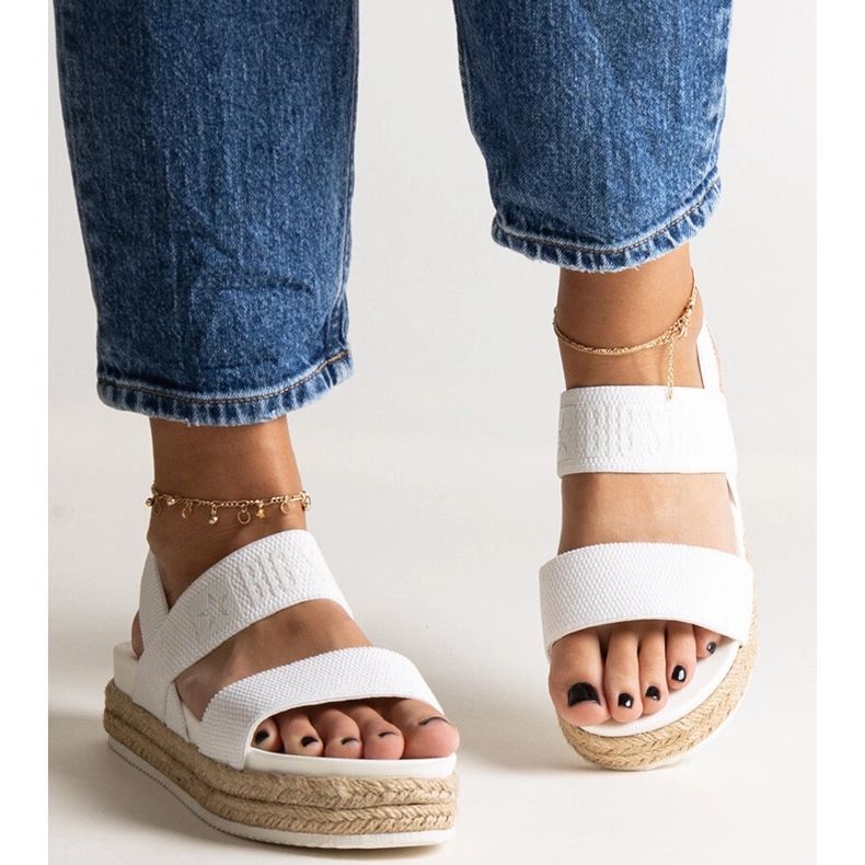 Weiße Sandalen Big Star LL274857 1
