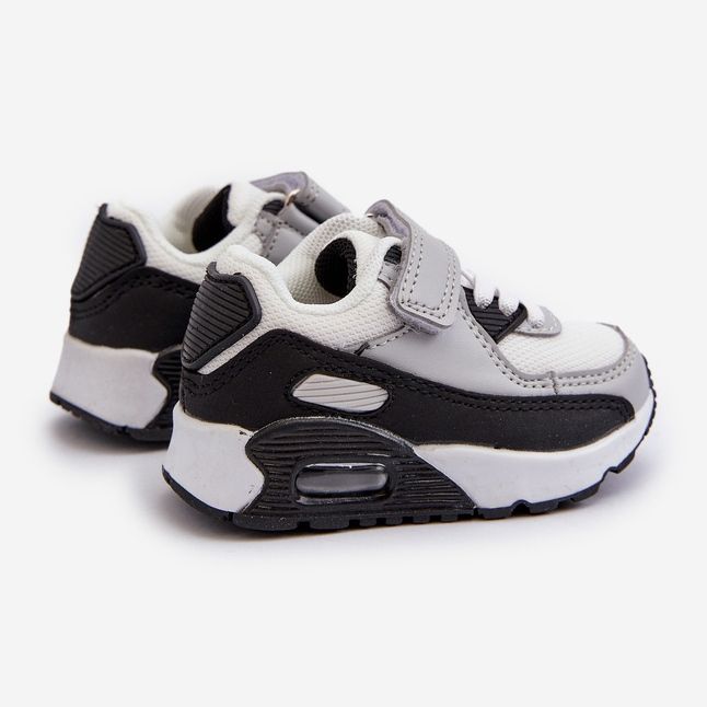 Kinder-Sneaker mit Klettverschluss, Grau, Krissandra 2