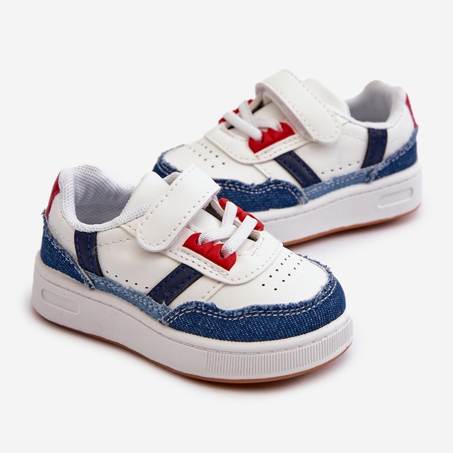 Klassische Marlin-Denim-Sportschuhe für Kinder blau 2