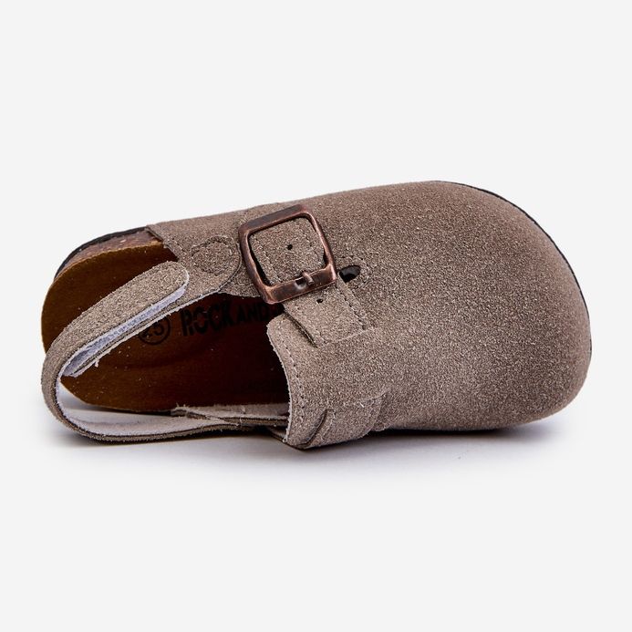 Kinder-Flip-Flops auf Korkplateau Grau Vulagia 2