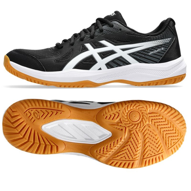 Asics Upcourt 6 M 1071A104 001 Volleyballschuhe schwarz 1