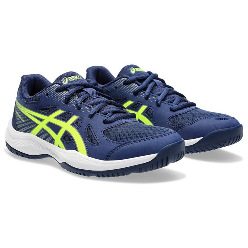 Asics Upcourt 6 Gs Jr 1074A045 400 Volleyballschuhe blau 2