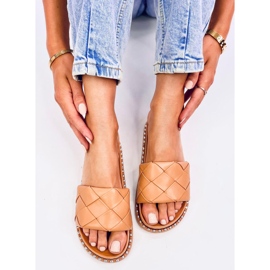 Sunny Khaki Damenhausschuhe beige 1