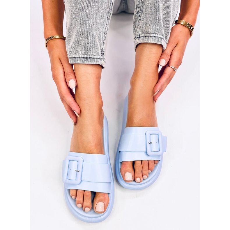 Alana Blue Damenhausschuhe blau 1