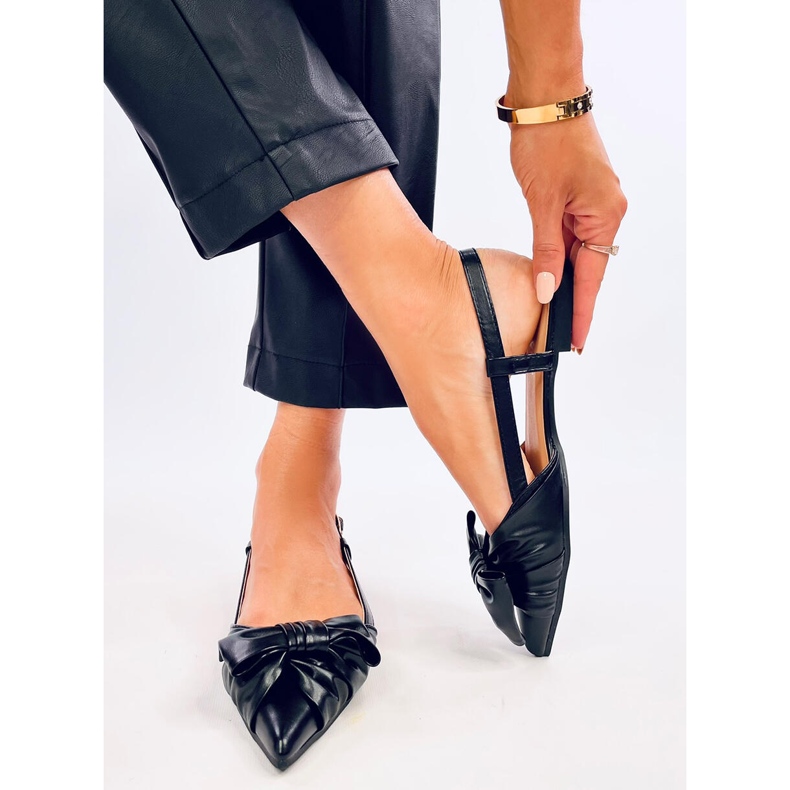 Candy Black Ballerinas mit offener Ferse schwarz 2