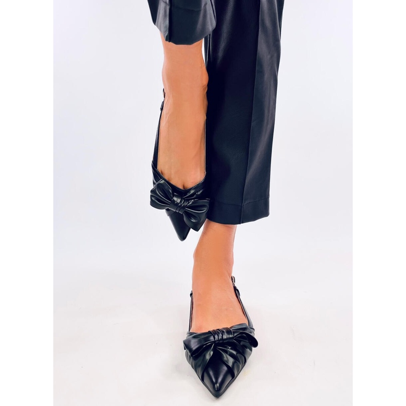 Candy Black Ballerinas mit offener Ferse schwarz 1