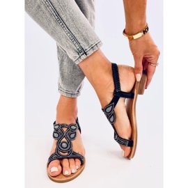 Marion Black Damensandalen schwarz 2