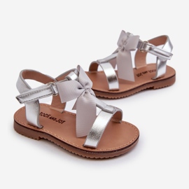Kindersandalen mit Klettverschluss, Silber Joratia 2