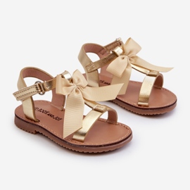 Kindersandalen mit Klettverschluss, Gold Joratia golden 1