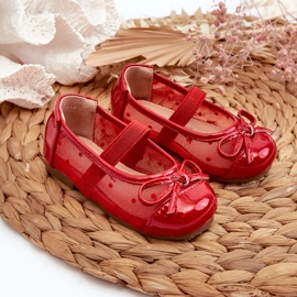 Kinderballerinaschuhe mit Schleife, rot Jellema 4