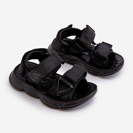 Kindersandalen mit Klettverschluss, Black Orretta schwarz 1