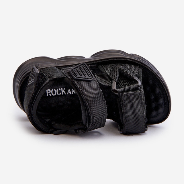 Kindersandalen mit Klettverschluss, Black Orretta schwarz 2