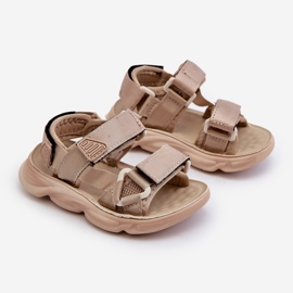 Kindersandalen mit Klettverschluss, Beige Orretta 1