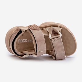 Kindersandalen mit Klettverschluss, Beige Orretta 2