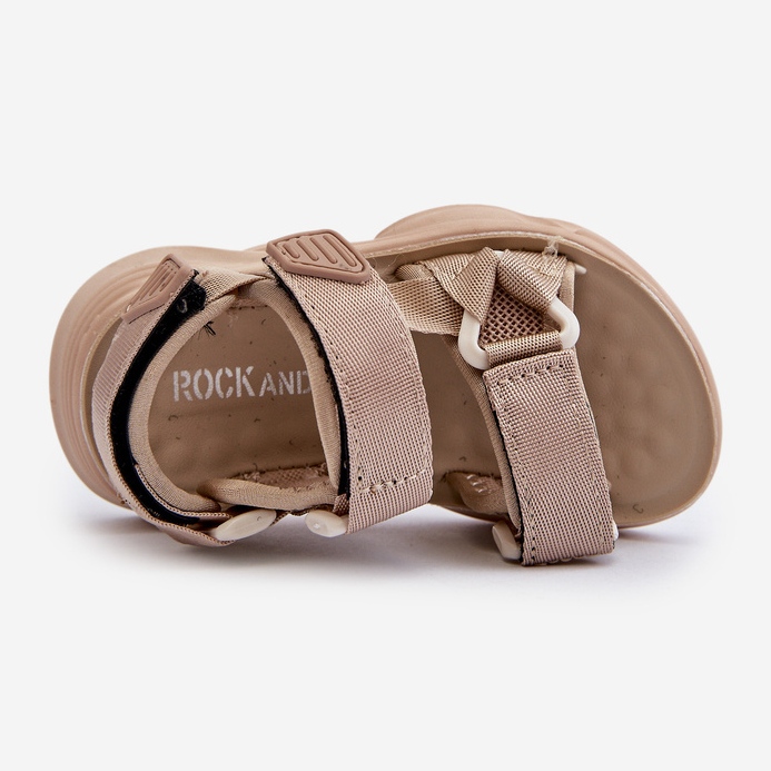 Kindersandalen mit Klettverschluss, Beige Orretta 2