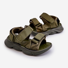 Kindersandalen mit Klettverschluss, grün Orretta 1