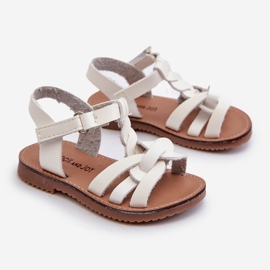 Kindersandalen mit Klettverschluss, Weiß Marimona 1