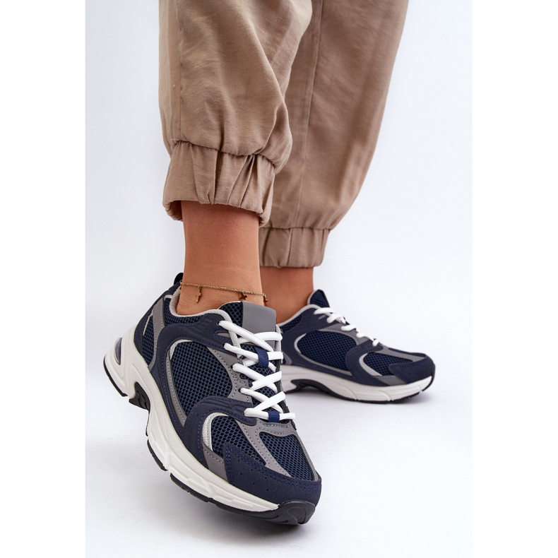 Damen Sneakers Sportschuhe Marineblau Kildia 2