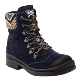 Lederisolierte Arbeiter Filippo 393 marineblau 1