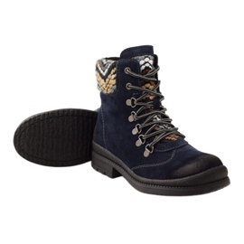 Lederisolierte Arbeiter Filippo 393 navy blau 3