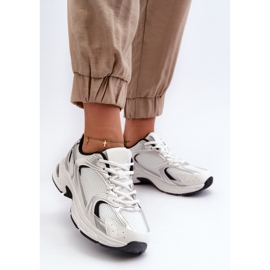 Damen Sportschuhe Sneakers Weiß und Schwarz Leranea 2