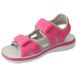 Befado Kindersandalen, Ledereinsatz mit Klettverschluss 066Y100, rosa 2