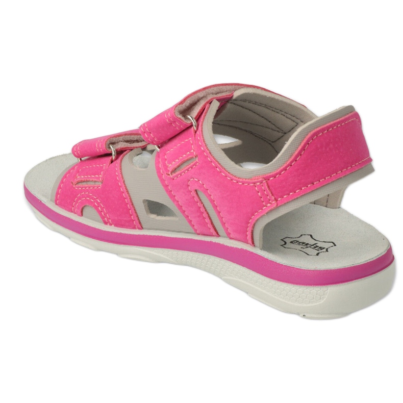 Befado Kindersandalen, Ledereinsatz mit Klettverschluss 066Y100, rosa 3
