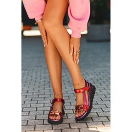 S.Barski Damen-Keilsandalen D&amp;A CR954 Lila 1