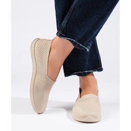 Beige Sport-Slipper 2