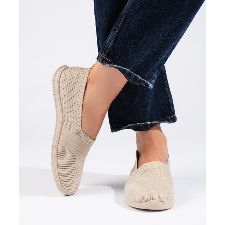 Beige Sport-Slipper 2