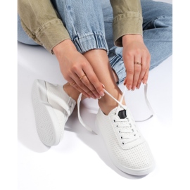 Seastar Weiße, durchbrochene Schnürschuhe für Damen 1